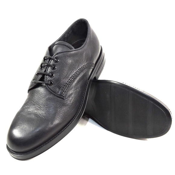 ALBERTO CICCIOLI 🇮🇹 MEN'S BLACK SOFT LEATHER COMFORT OXFORD SHOES - Picture 7 of 7